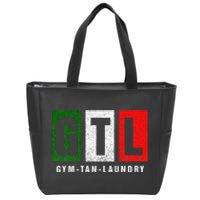 Gym Tan Laundry Gtl New Jersey Garden Nj Shore Italian Flag Zip Tote Bag