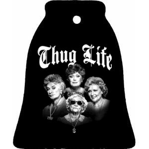 Golden Thug Life 80s Tv Sitcom Lover Fan Gift Ceramic Bell Ornament