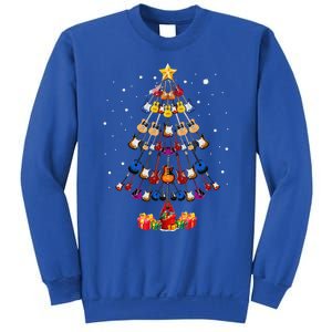 Guitar Tree Lights Christmas Pajamas Guitar Lovers Xmas Sweatshirt