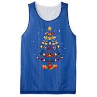 Guitar Tree Lights Christmas Pajamas Guitar Lovers Xmas Mesh Reversible Basketball Jersey Tank