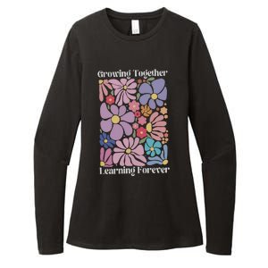 Growing Together Learning Forever Womens CVC Long Sleeve Shirt