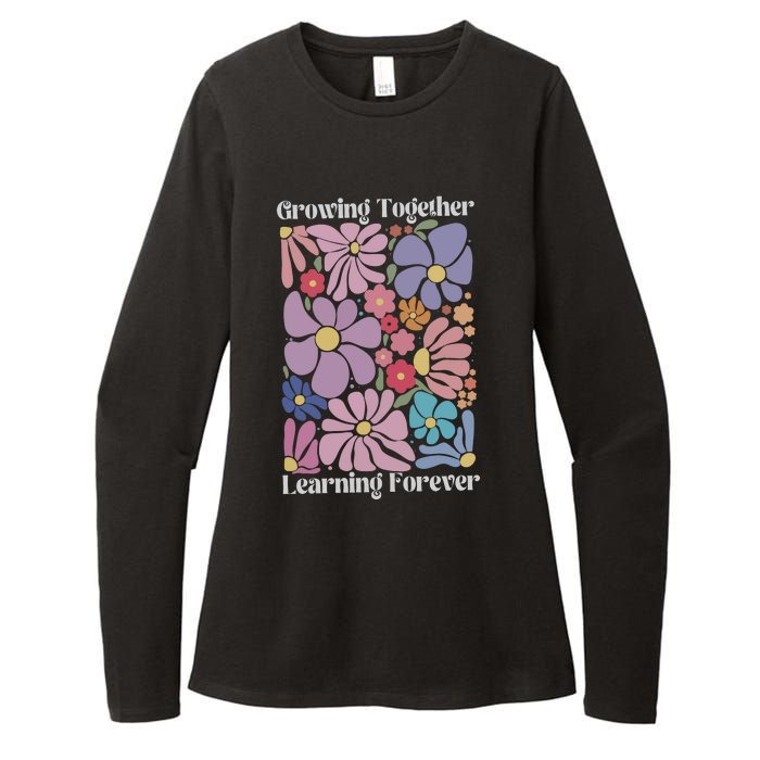 Growing Together Learning Forever Womens CVC Long Sleeve Shirt