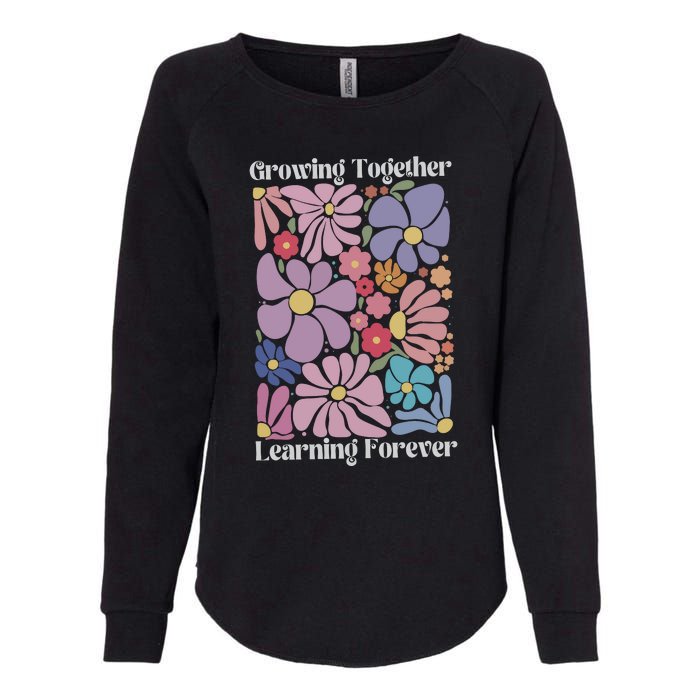 Growing Together Learning Forever Womens California Wash Sweatshirt