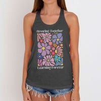 Growing Together Learning Forever Women's Knotted Racerback Tank