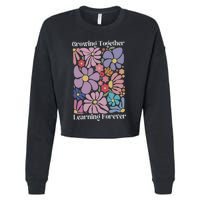 Growing Together Learning Forever Cropped Pullover Crew