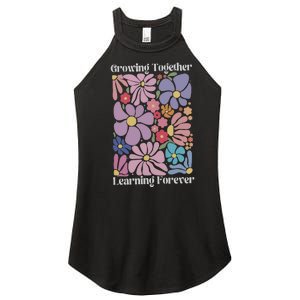 Growing Together Learning Forever Women's Perfect Tri Rocker Tank