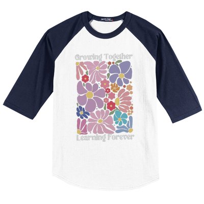 Growing Together Learning Forever Baseball Sleeve Shirt