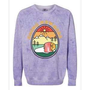 Gudetama The Lazy Egg Camping Going Nowhere Colorblast Crewneck Sweatshirt