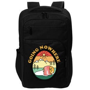 Gudetama The Lazy Egg Camping Going Nowhere Impact Tech Backpack