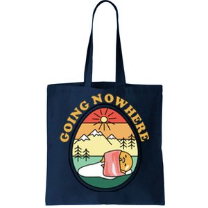 Gudetama The Lazy Egg Camping Going Nowhere Tote Bag