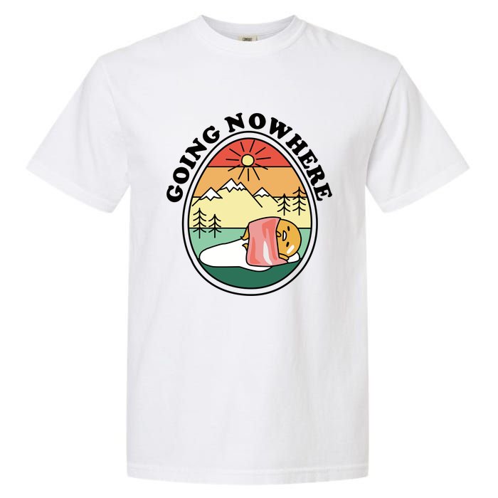 Gudetama The Lazy Egg Camping Going Nowhere Garment-Dyed Heavyweight T-Shirt