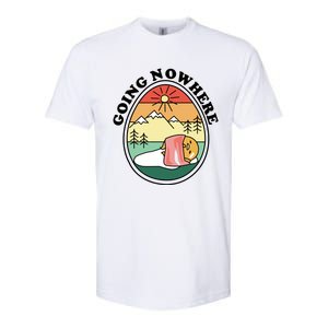 Gudetama The Lazy Egg Camping Going Nowhere Softstyle CVC T-Shirt