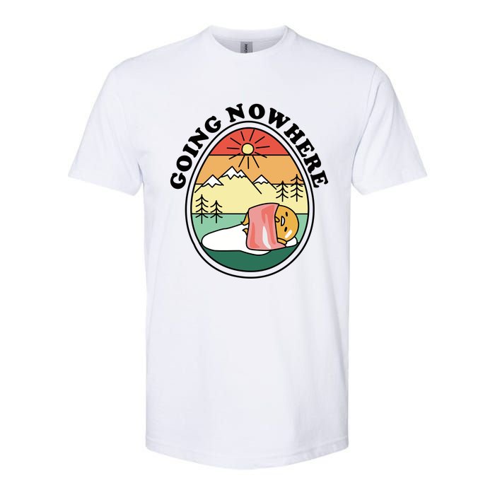 Gudetama The Lazy Egg Camping Going Nowhere Softstyle CVC T-Shirt