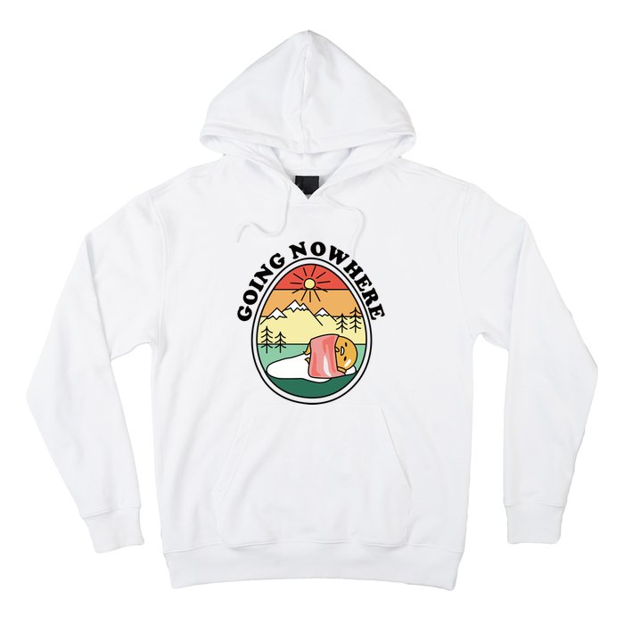 Gudetama The Lazy Egg Camping Going Nowhere Hoodie