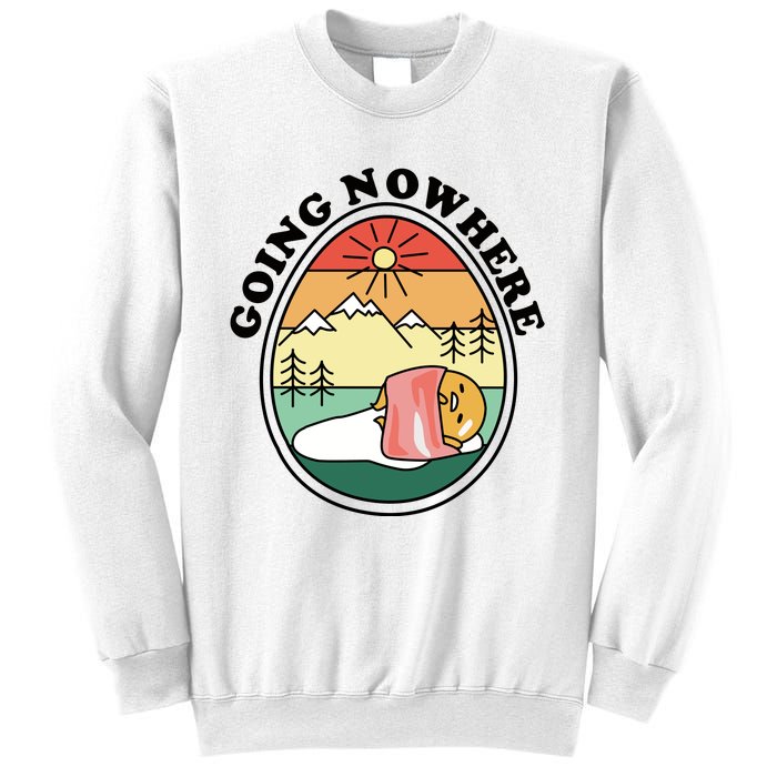 Gudetama The Lazy Egg Camping Going Nowhere Sweatshirt