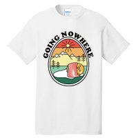 Gudetama The Lazy Egg Camping Going Nowhere Tall T-Shirt