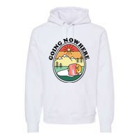 Gudetama The Lazy Egg Camping Going Nowhere Premium Hoodie