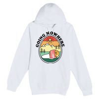 Gudetama The Lazy Egg Camping Going Nowhere Premium Pullover Hoodie