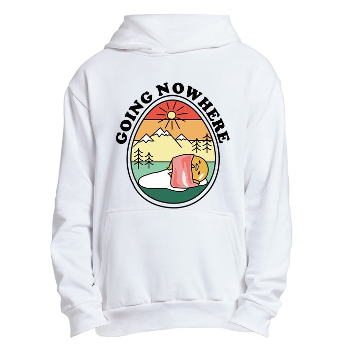 Gudetama The Lazy Egg Camping Going Nowhere Urban Pullover Hoodie