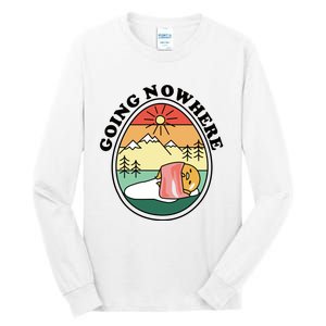 Gudetama The Lazy Egg Camping Going Nowhere Tall Long Sleeve T-Shirt