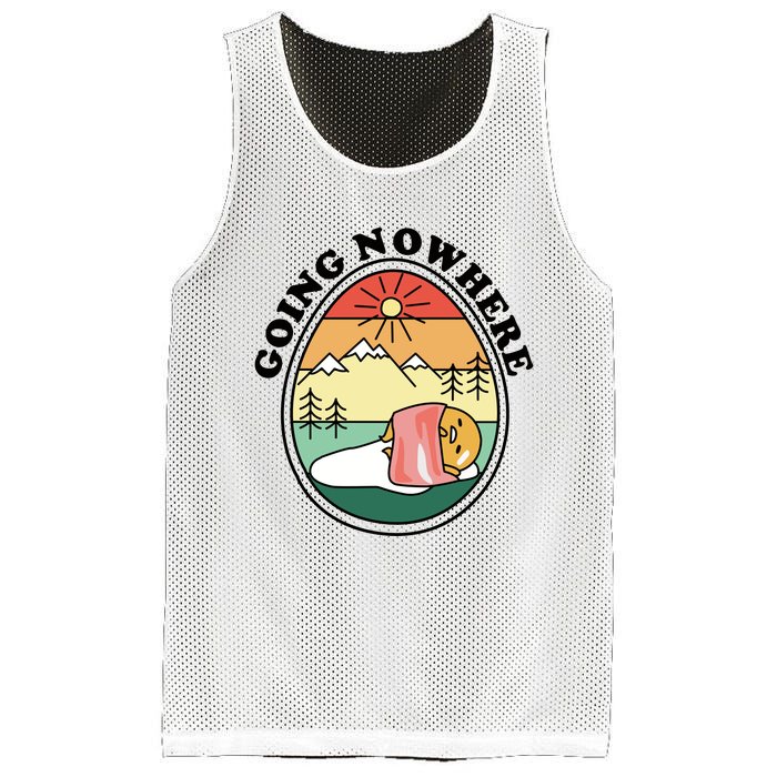 Gudetama The Lazy Egg Camping Going Nowhere Mesh Reversible Basketball Jersey Tank