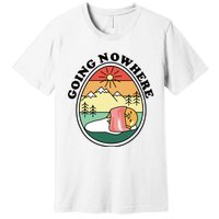 Gudetama The Lazy Egg Camping Going Nowhere Premium T-Shirt