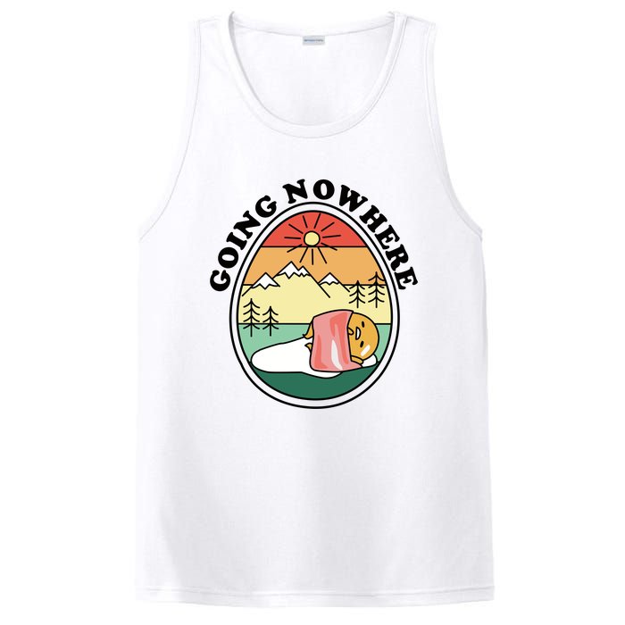 Gudetama The Lazy Egg Camping Going Nowhere PosiCharge Competitor Tank