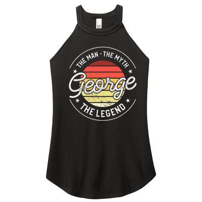 George The Man The Myth The Legend Women’s Perfect Tri Rocker Tank