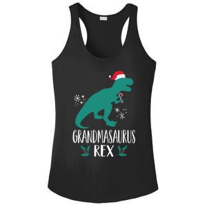 Grandmasaurus Trex Matching Family Christmas Dino Outfit Gift Ladies PosiCharge Competitor Racerback Tank