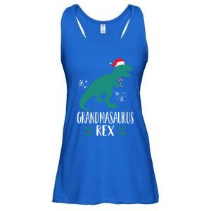 Grandmasaurus Trex Matching Family Christmas Dino Outfit Gift Ladies Essential Flowy Tank