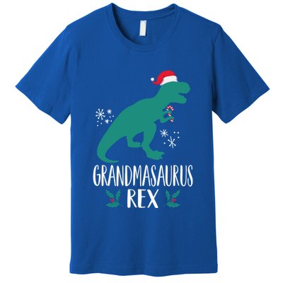 Grandmasaurus Trex Matching Family Christmas Dino Outfit Gift Premium T-Shirt
