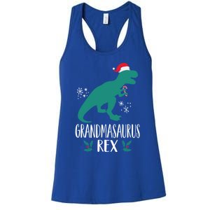 Grandmasaurus Trex Matching Family Christmas Dino Outfit Gift Women's Racerback Tank