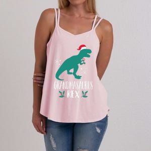 Grandmasaurus Trex Matching Family Christmas Dino Outfit Gift Women's Strappy Tank