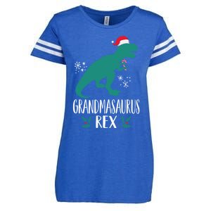 Grandmasaurus Trex Matching Family Christmas Dino Outfit Gift Enza Ladies Jersey Football T-Shirt