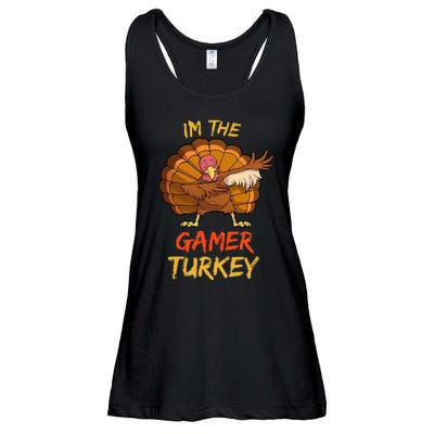 Gamer Turkey Matching Family Group Thanksgiving Party Pajama Ladies Essential Flowy Tank