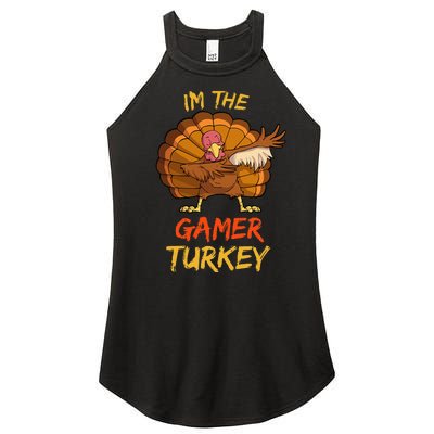 Gamer Turkey Matching Family Group Thanksgiving Party Pajama Women’s Perfect Tri Rocker Tank