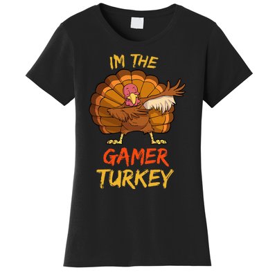 Gamer Turkey Matching Family Group Thanksgiving Party Pajama Women's T-Shirt