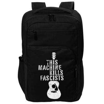 Guitar This Machines Kills Fascists Funny Music Lover Impact Tech Backpack