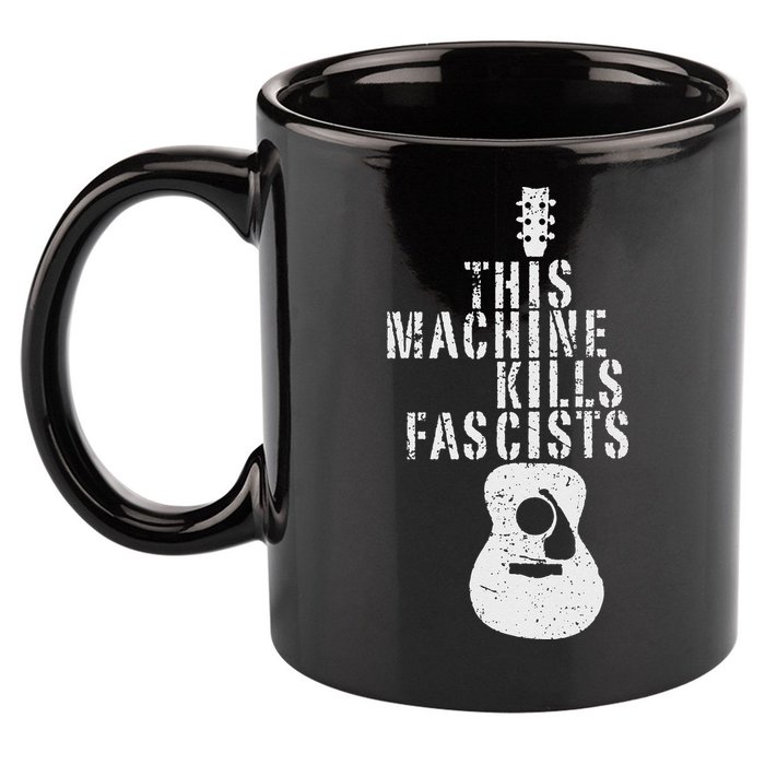 Guitar This Machines Kills Fascists Funny Music Lover 11oz C Handle Ceramic Mug