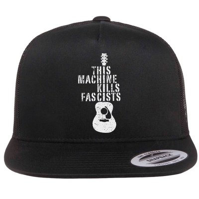 Guitar This Machines Kills Fascists Funny Music Lover Flatbill Hat