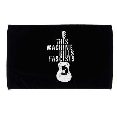 Guitar This Machines Kills Fascists Funny Music Lover Microfiber Hand Towel