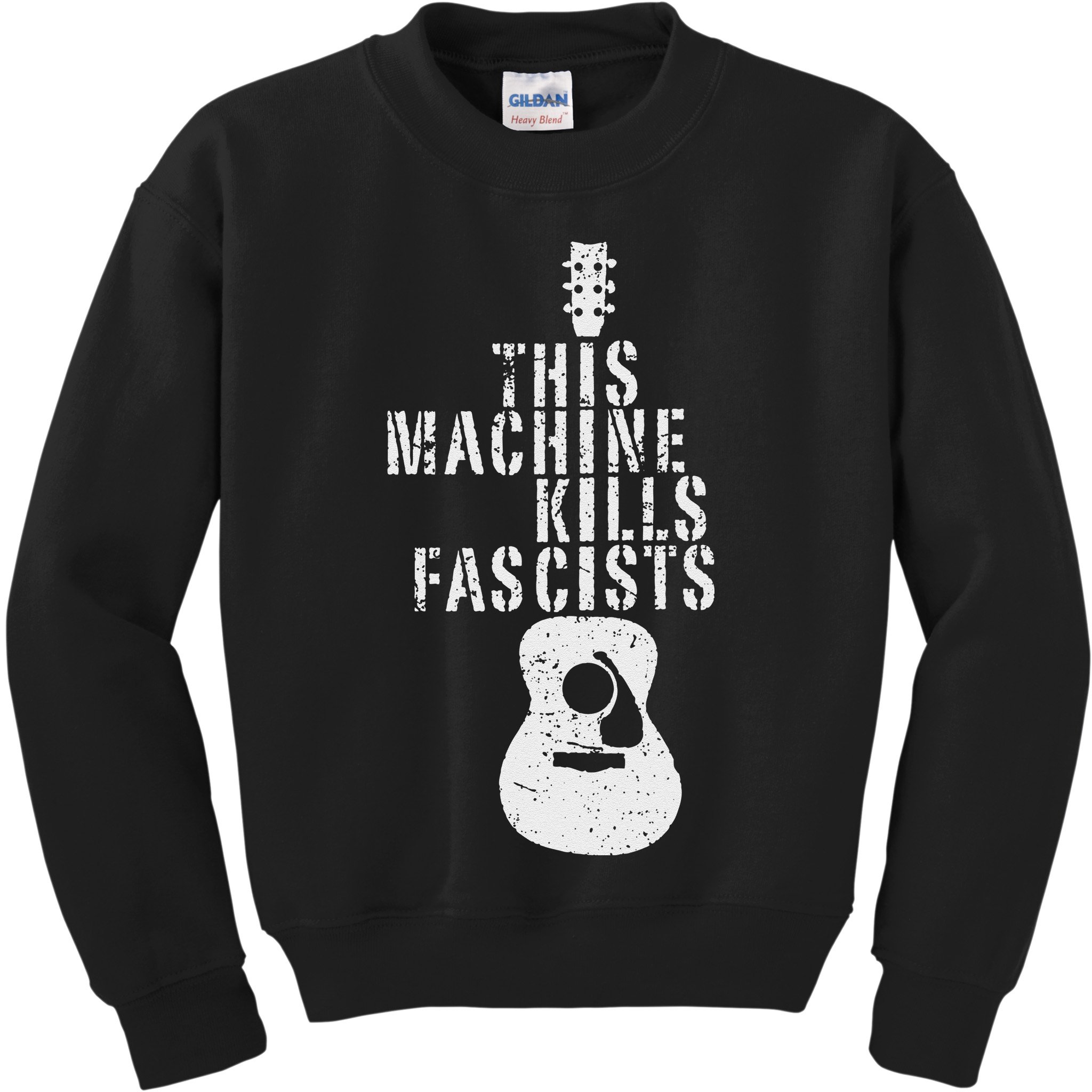 Guitar This Machines Kills Fascists Funny Music Lover Kids Sweatshirt