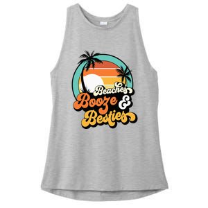 Girl Trip Matching Beaches Booze Besties Best Friends Ladies PosiCharge Tri-Blend Wicking Tank