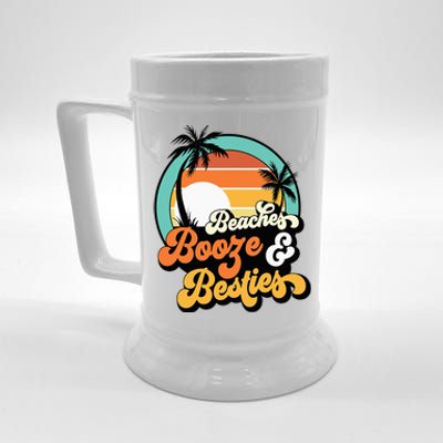 Girl Trip Matching Beaches Booze Besties Best Friends Beer Stein