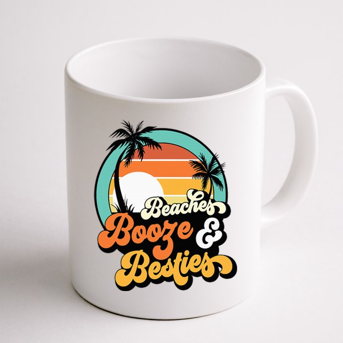 Girl Trip Matching Beaches Booze Besties Best Friends Coffee Mug