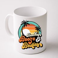 Girl Trip Matching Beaches Booze Besties Best Friends Coffee Mug