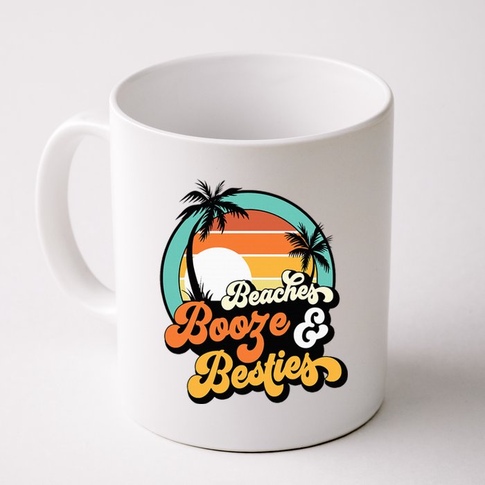 Girl Trip Matching Beaches Booze Besties Best Friends Coffee Mug