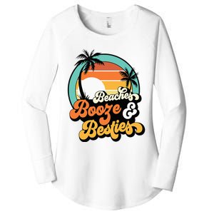 Girl Trip Matching Beaches Booze Besties Best Friends Women's Perfect Tri Tunic Long Sleeve Shirt