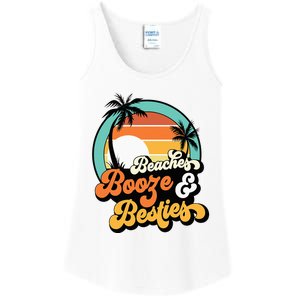 Girl Trip Matching Beaches Booze Besties Best Friends Ladies Essential Tank