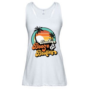 Girl Trip Matching Beaches Booze Besties Best Friends Ladies Essential Flowy Tank